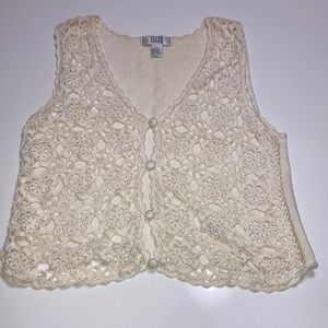 Segue woven lace sleeveless vest Size L